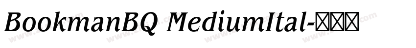 BookmanBQ MediumItal字体转换